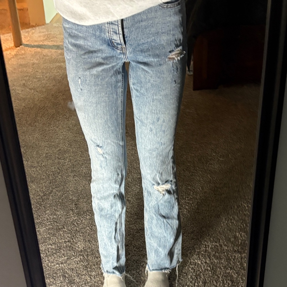 Women's Light-Wash Flare Jeans SIZE 0